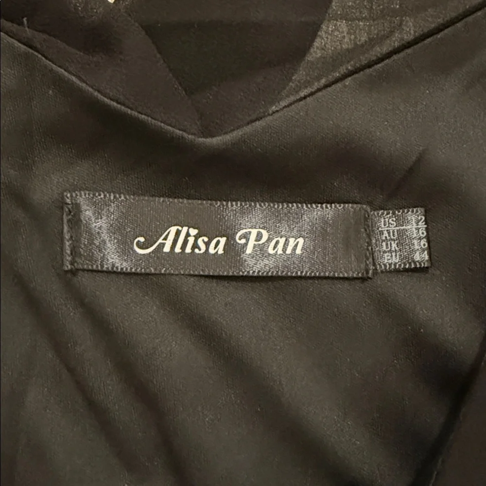 🌟 NWT Alisa Pan Star-Studded Black Two-Piece Set – Top & Sequin Tulle Skirt - Picture 3 of 6